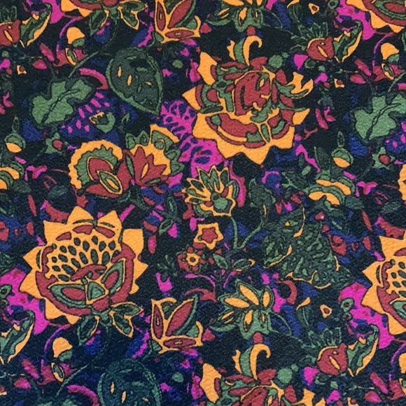 LulaRoe Fall Patterned Pencil Skirt, Size XL - Picture 3 of 5